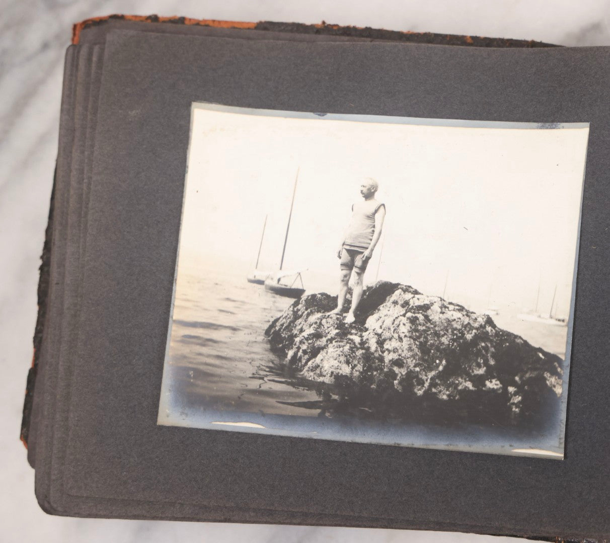 Lot 066 - Early 20th Century Snapshot Photo Album With 100+ Photographs, Camping, Travel, Dogs, Rural Life, And Outdoor Recreation, Circa 1910–1920