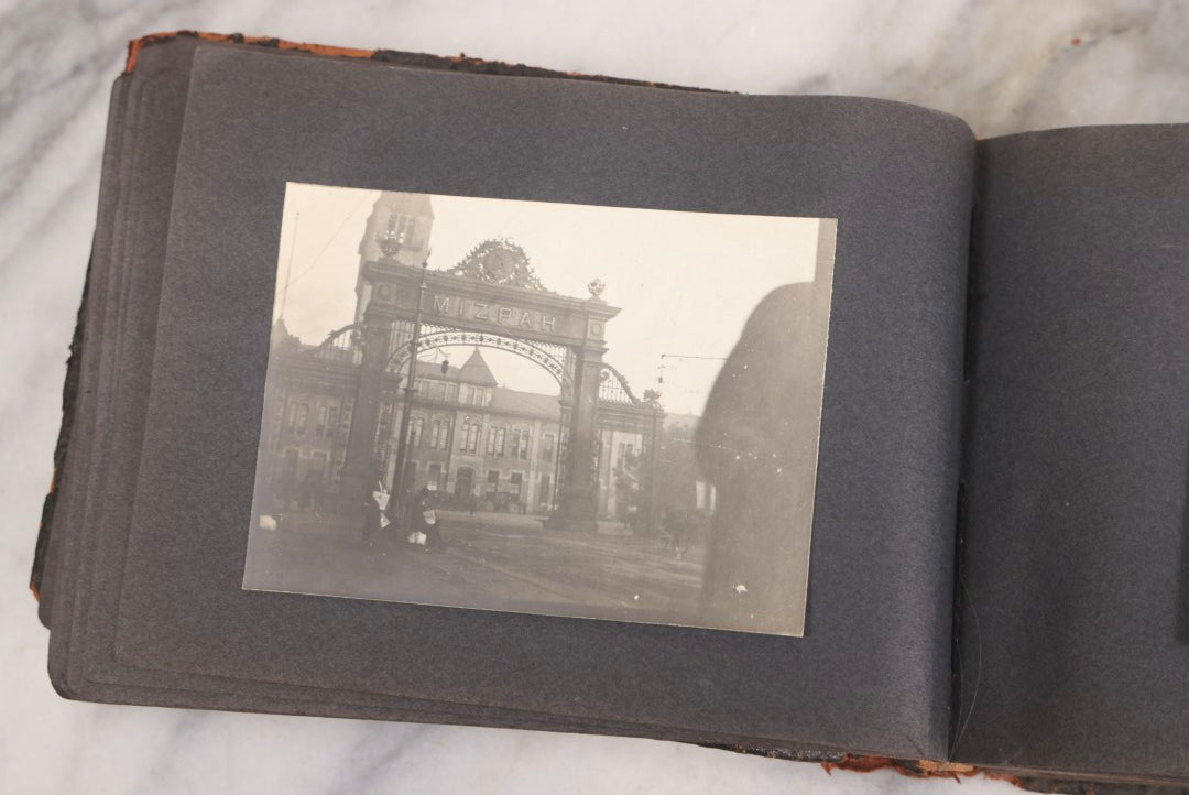 Lot 066 - Early 20th Century Snapshot Photo Album With 100+ Photographs, Camping, Travel, Dogs, Rural Life, And Outdoor Recreation, Circa 1910–1920