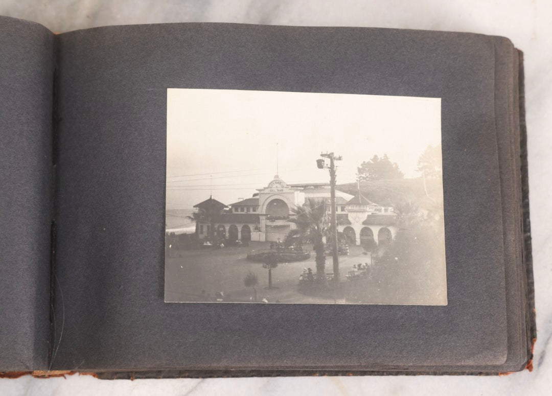 Lot 066 - Early 20th Century Snapshot Photo Album With 100+ Photographs, Camping, Travel, Dogs, Rural Life, And Outdoor Recreation, Circa 1910–1920