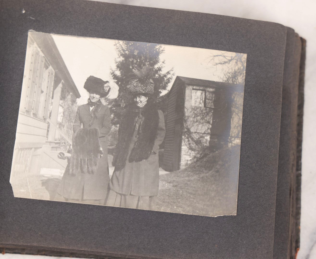 Lot 066 - Early 20th Century Snapshot Photo Album With 100+ Photographs, Camping, Travel, Dogs, Rural Life, And Outdoor Recreation, Circa 1910–1920