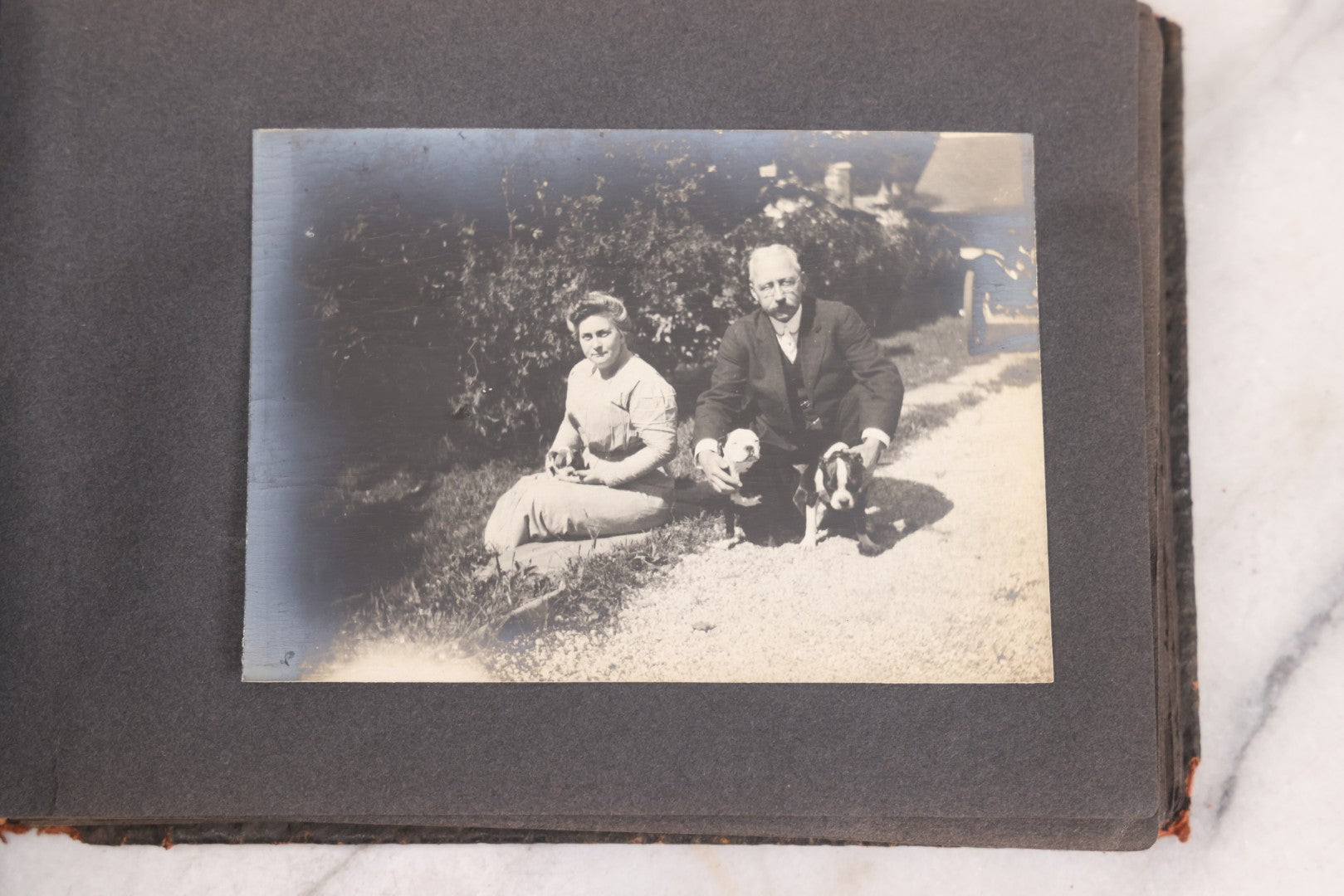 Lot 066 - Early 20th Century Snapshot Photo Album With 100+ Photographs, Camping, Travel, Dogs, Rural Life, And Outdoor Recreation, Circa 1910–1920