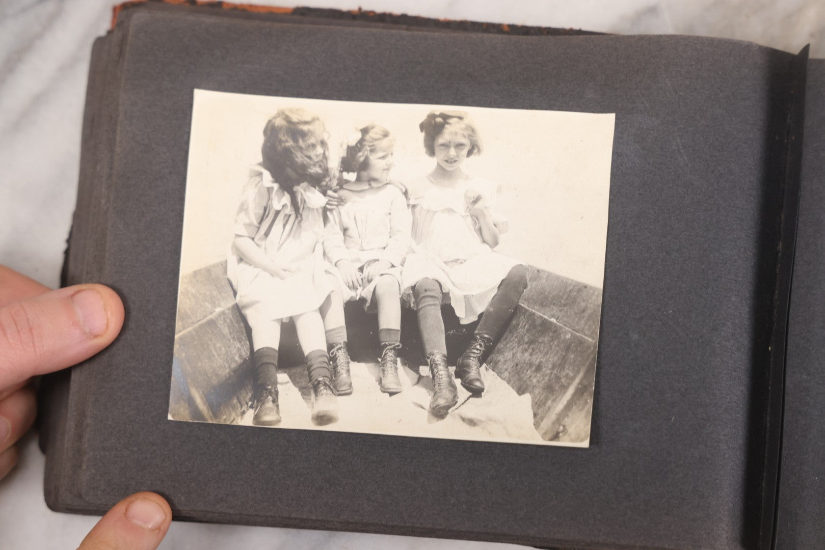 Lot 066 - Early 20th Century Snapshot Photo Album With 100+ Photographs, Camping, Travel, Dogs, Rural Life, And Outdoor Recreation, Circa 1910–1920