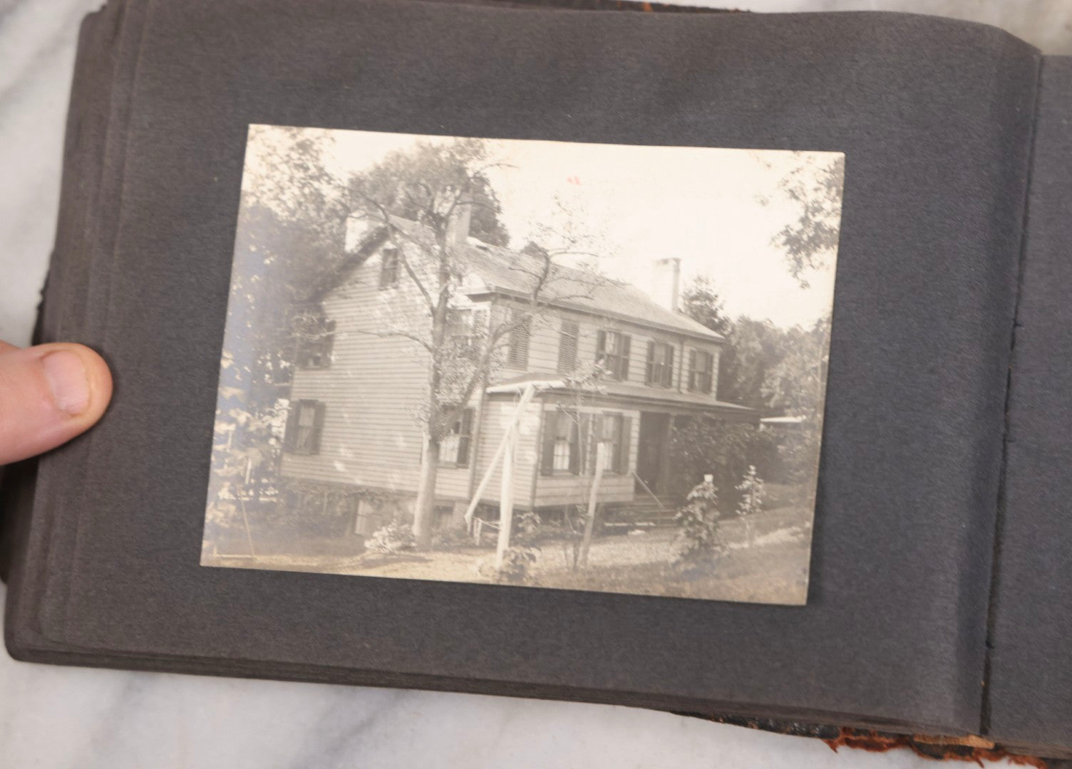 Lot 066 - Early 20th Century Snapshot Photo Album With 100+ Photographs, Camping, Travel, Dogs, Rural Life, And Outdoor Recreation, Circa 1910–1920