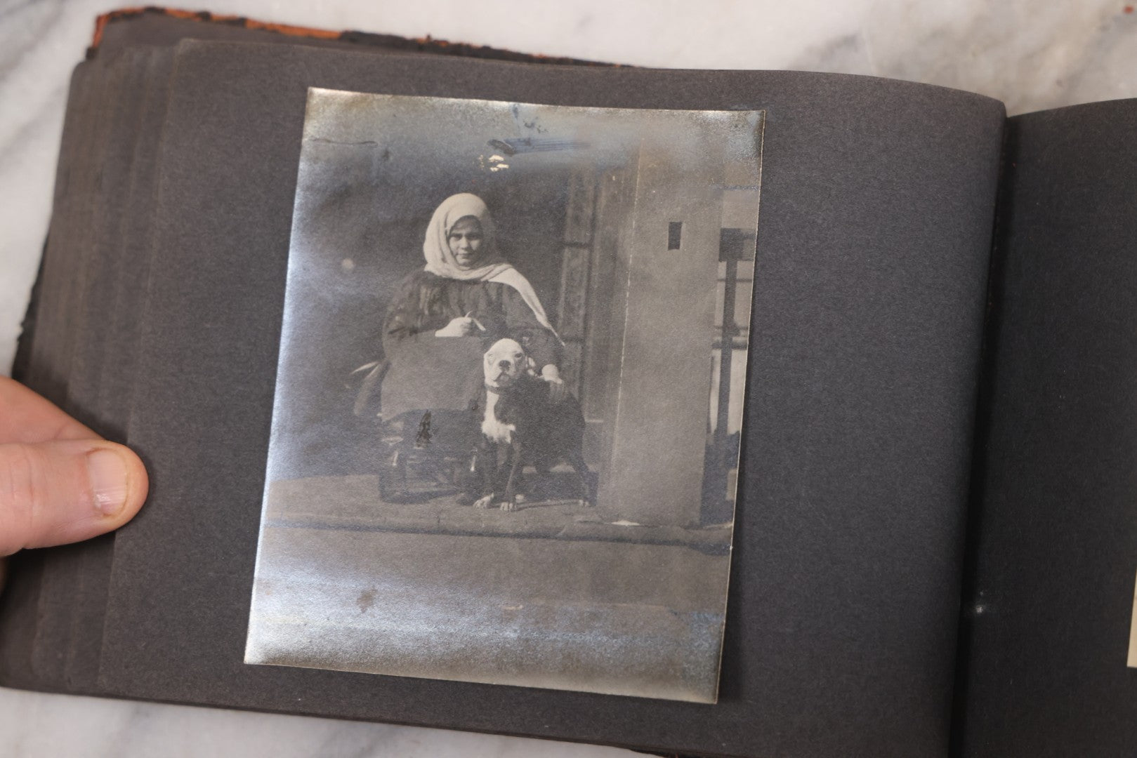 Lot 066 - Early 20th Century Snapshot Photo Album With 100+ Photographs, Camping, Travel, Dogs, Rural Life, And Outdoor Recreation, Circa 1910–1920