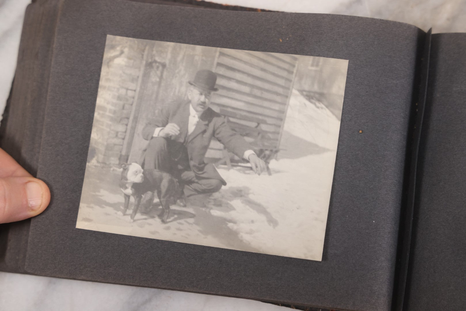 Lot 066 - Early 20th Century Snapshot Photo Album With 100+ Photographs, Camping, Travel, Dogs, Rural Life, And Outdoor Recreation, Circa 1910–1920