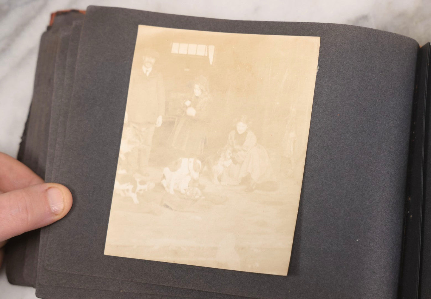Lot 066 - Early 20th Century Snapshot Photo Album With 100+ Photographs, Camping, Travel, Dogs, Rural Life, And Outdoor Recreation, Circa 1910–1920