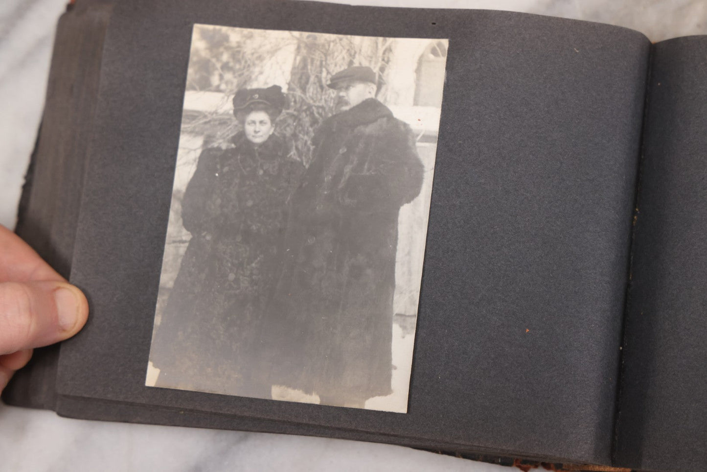 Lot 066 - Early 20th Century Snapshot Photo Album With 100+ Photographs, Camping, Travel, Dogs, Rural Life, And Outdoor Recreation, Circa 1910–1920