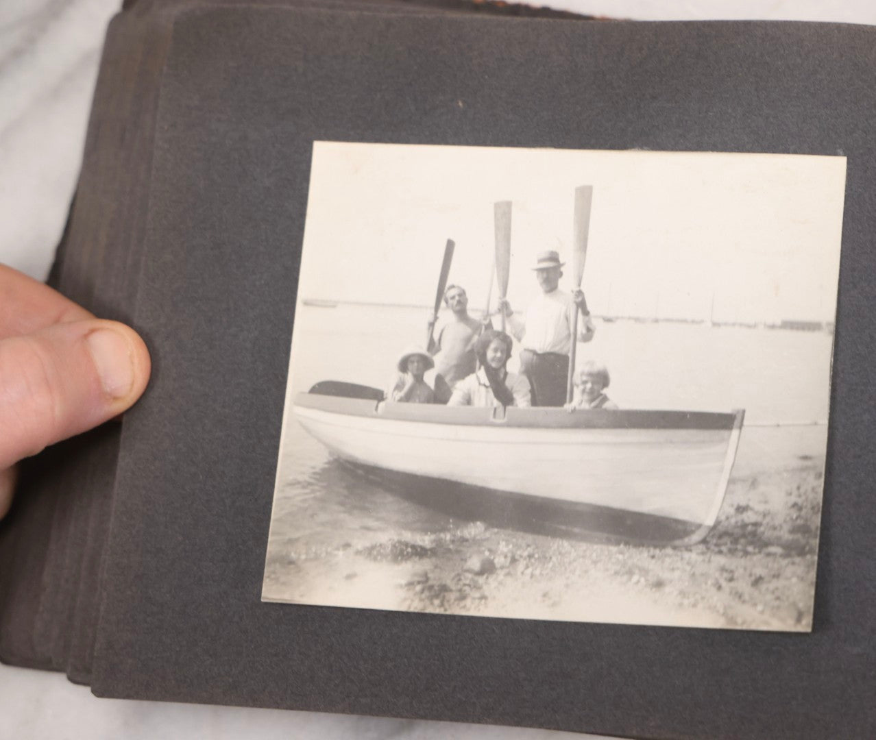 Lot 066 - Early 20th Century Snapshot Photo Album With 100+ Photographs, Camping, Travel, Dogs, Rural Life, And Outdoor Recreation, Circa 1910–1920