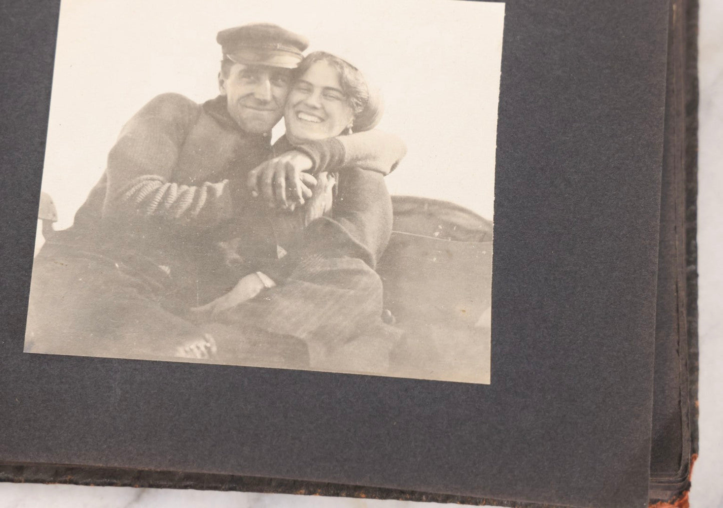 Lot 066 - Early 20th Century Snapshot Photo Album With 100+ Photographs, Camping, Travel, Dogs, Rural Life, And Outdoor Recreation, Circa 1910–1920