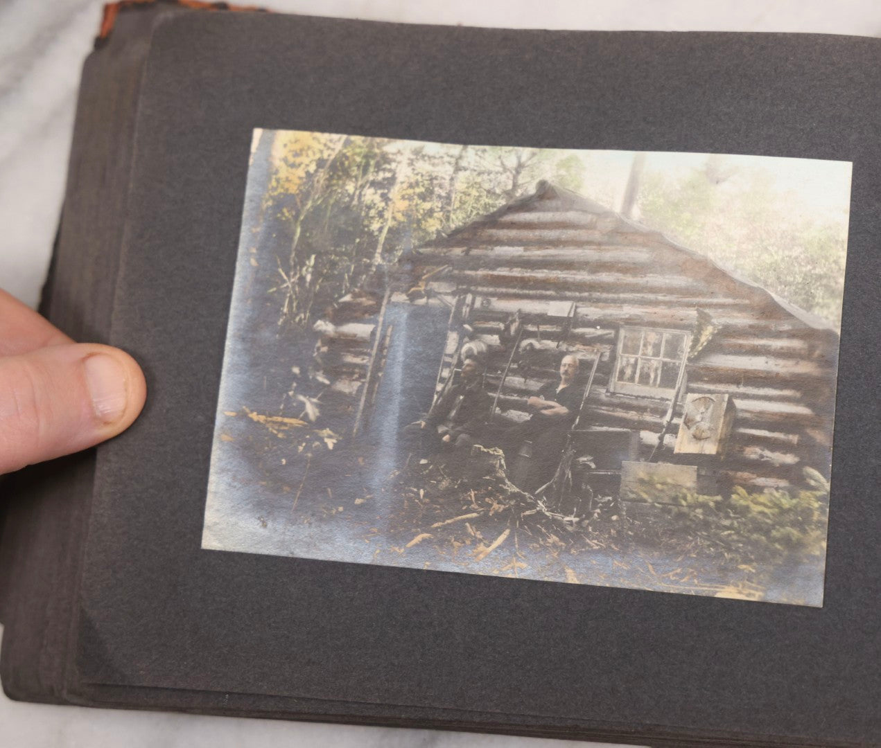 Lot 066 - Early 20th Century Snapshot Photo Album With 100+ Photographs, Camping, Travel, Dogs, Rural Life, And Outdoor Recreation, Circa 1910–1920
