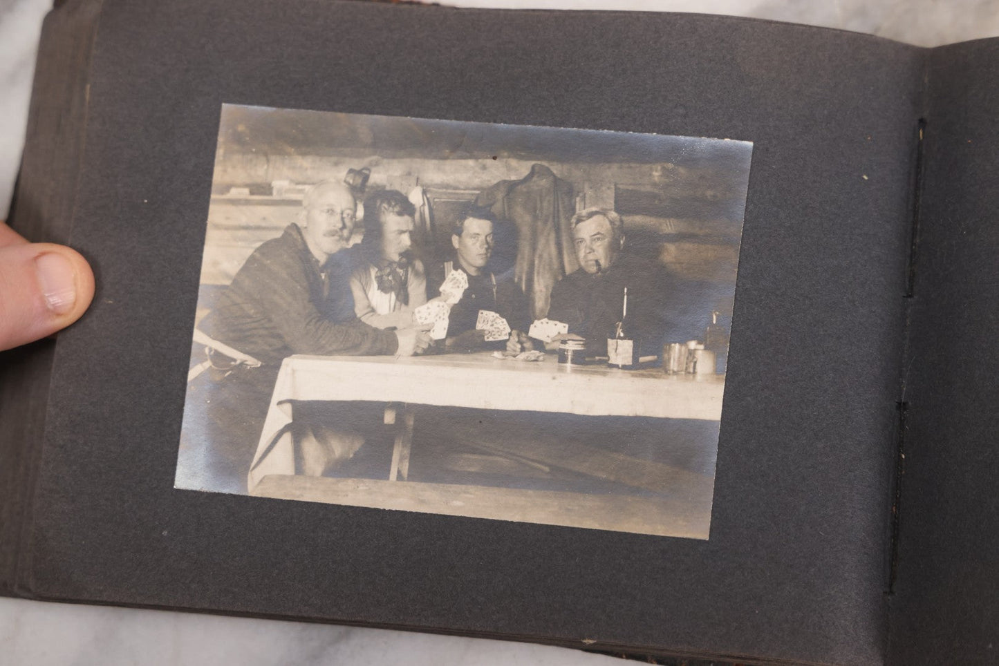 Lot 066 - Early 20th Century Snapshot Photo Album With 100+ Photographs, Camping, Travel, Dogs, Rural Life, And Outdoor Recreation, Circa 1910–1920