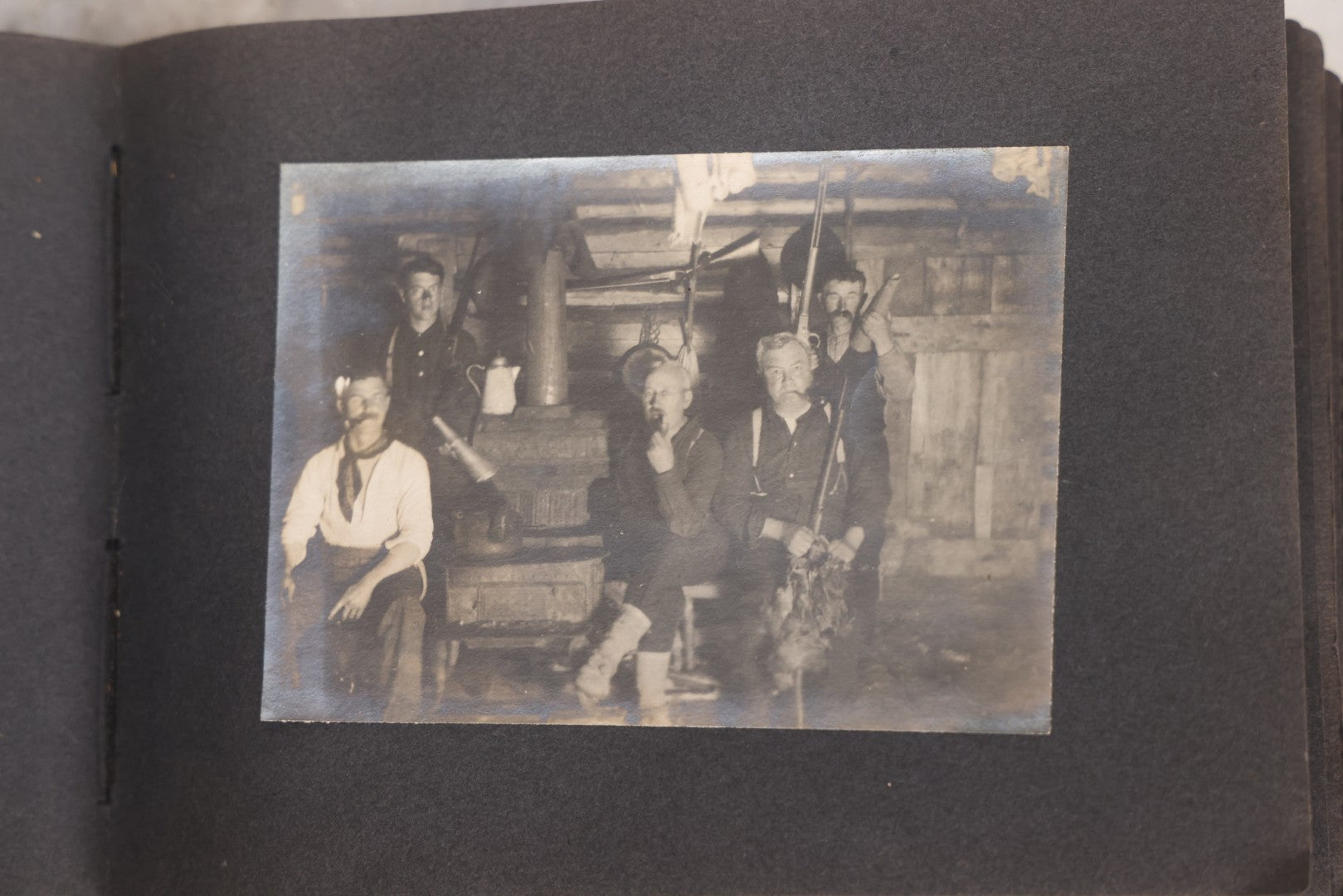 Lot 066 - Early 20th Century Snapshot Photo Album With 100+ Photographs, Camping, Travel, Dogs, Rural Life, And Outdoor Recreation, Circa 1910–1920