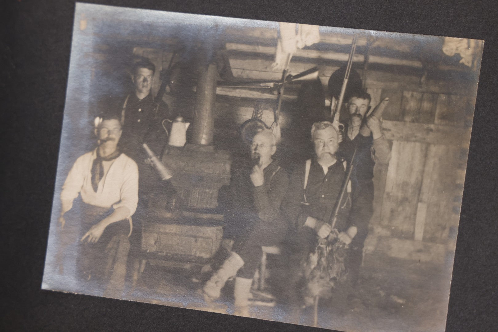 Lot 066 - Early 20th Century Snapshot Photo Album With 100+ Photographs, Camping, Travel, Dogs, Rural Life, And Outdoor Recreation, Circa 1910–1920