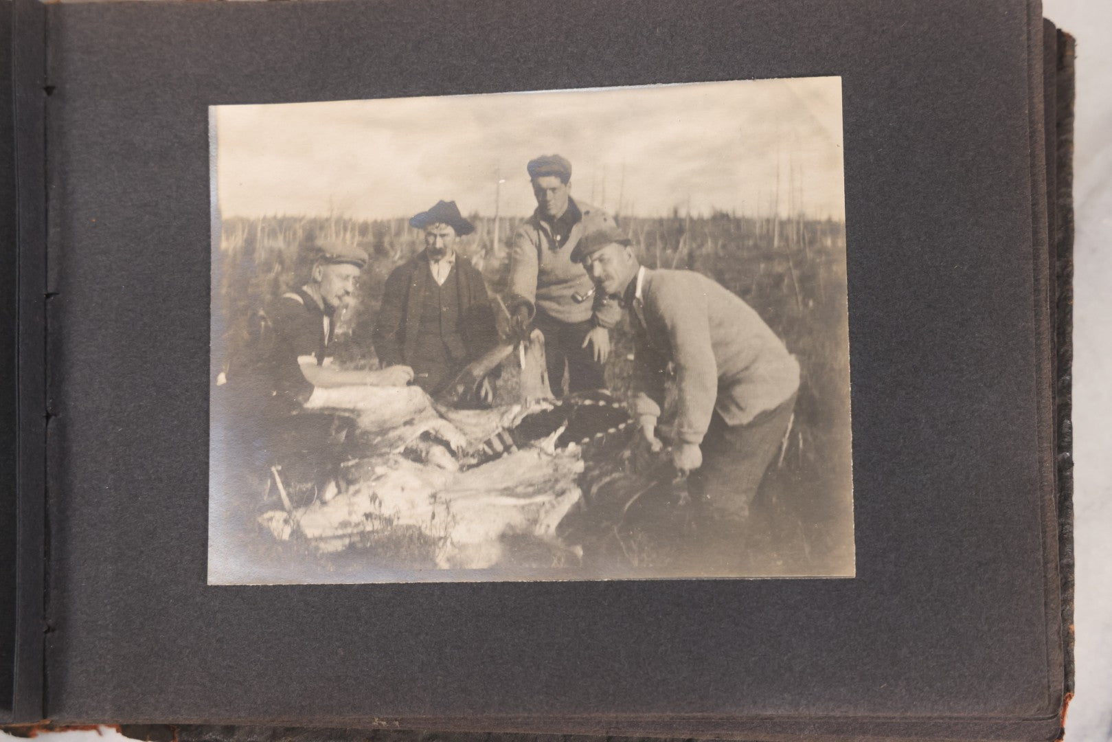 Lot 066 - Early 20th Century Snapshot Photo Album With 100+ Photographs, Camping, Travel, Dogs, Rural Life, And Outdoor Recreation, Circa 1910–1920