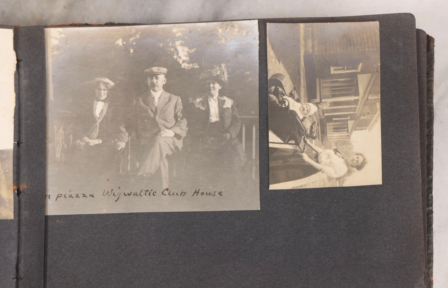 Lot 066 - Early 20th Century Snapshot Photo Album With 100+ Photographs, Camping, Travel, Dogs, Rural Life, And Outdoor Recreation, Circa 1910–1920