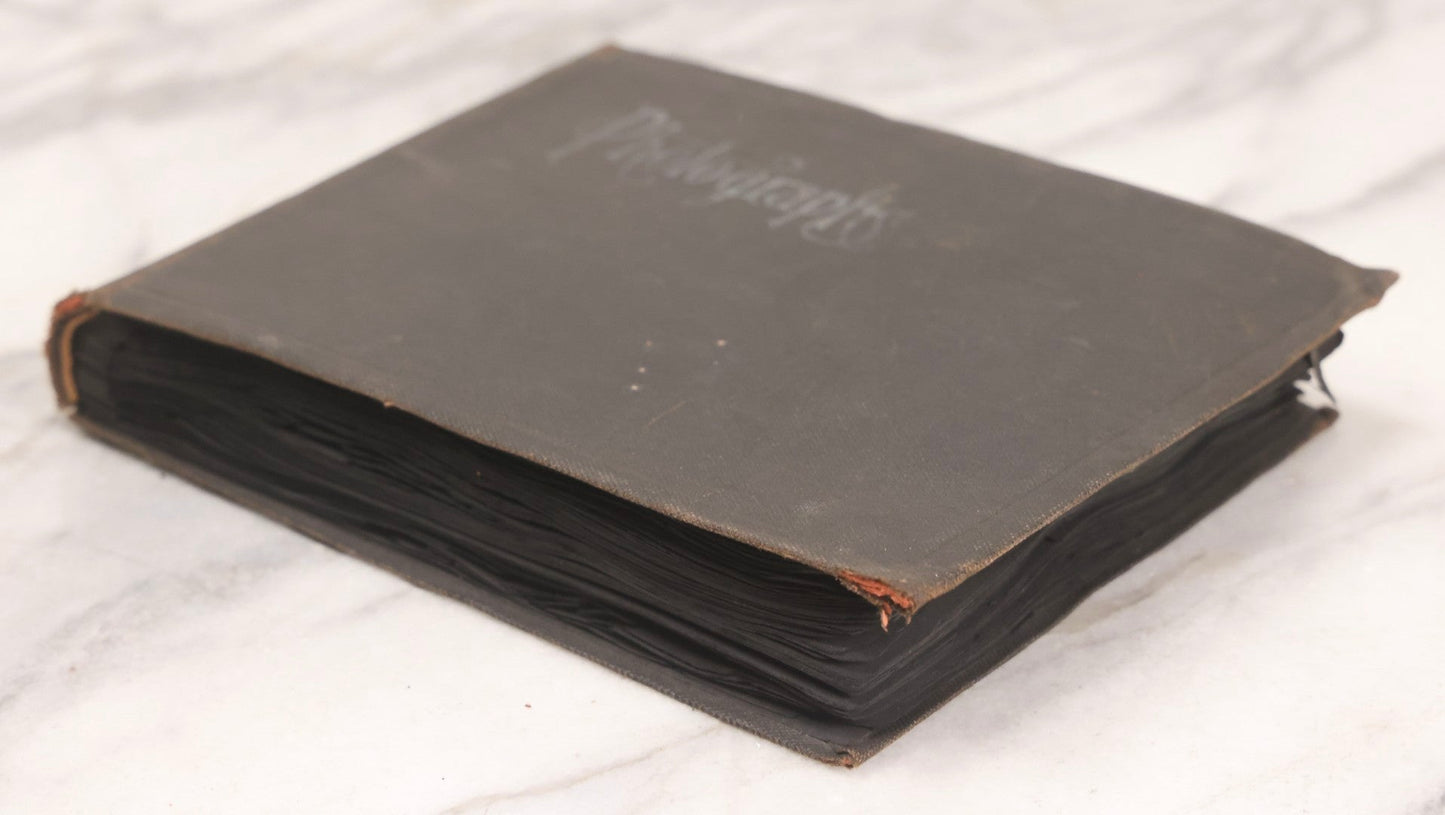 Lot 067 - Early 20th Century Snapshot Photo Album With 150+ Photographs, Connecticut And New England Travel, Horses, Dogs, And Coastal Scenes, Circa 1910–1920