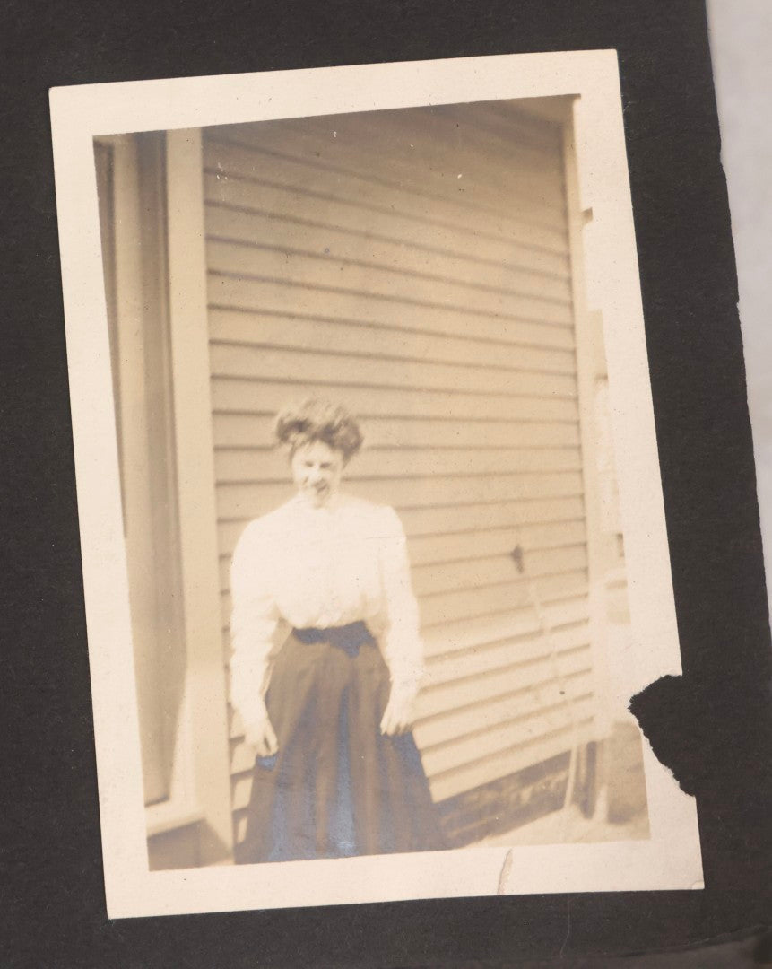 Lot 067 - Early 20th Century Snapshot Photo Album With 150+ Photographs, Connecticut And New England Travel, Horses, Dogs, And Coastal Scenes, Circa 1910–1920