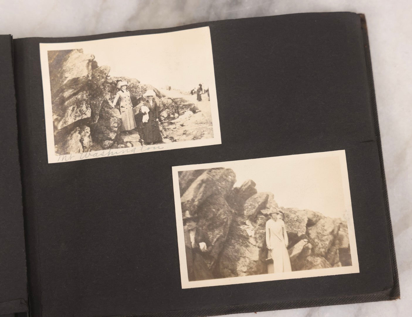 Lot 067 - Early 20th Century Snapshot Photo Album With 150+ Photographs, Connecticut And New England Travel, Horses, Dogs, And Coastal Scenes, Circa 1910–1920