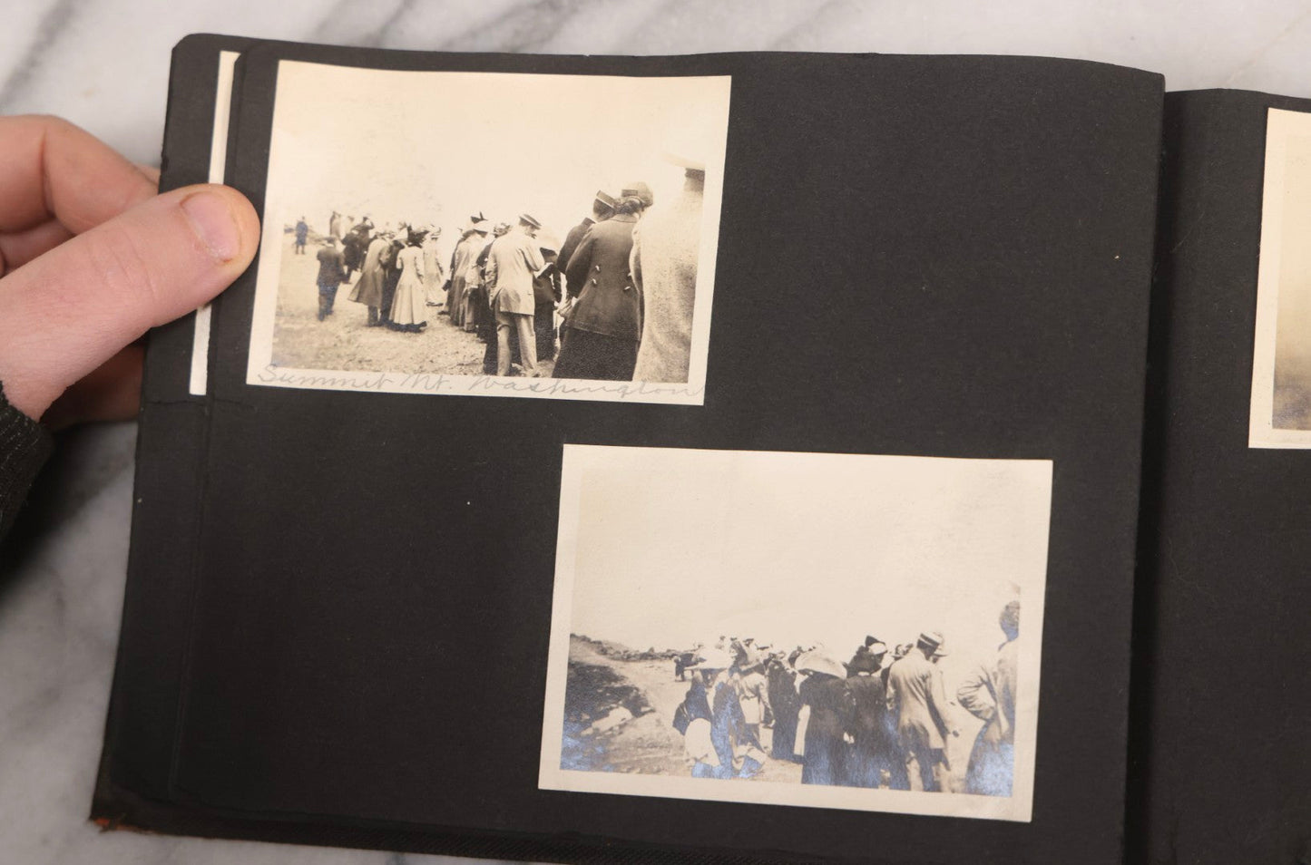 Lot 067 - Early 20th Century Snapshot Photo Album With 150+ Photographs, Connecticut And New England Travel, Horses, Dogs, And Coastal Scenes, Circa 1910–1920