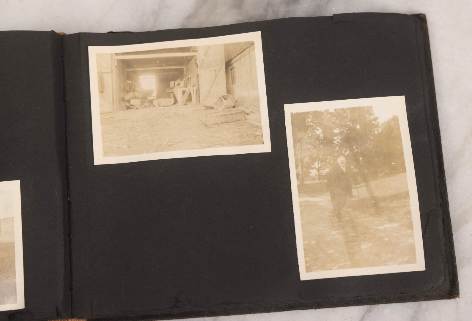 Lot 067 - Early 20th Century Snapshot Photo Album With 150+ Photographs, Connecticut And New England Travel, Horses, Dogs, And Coastal Scenes, Circa 1910–1920
