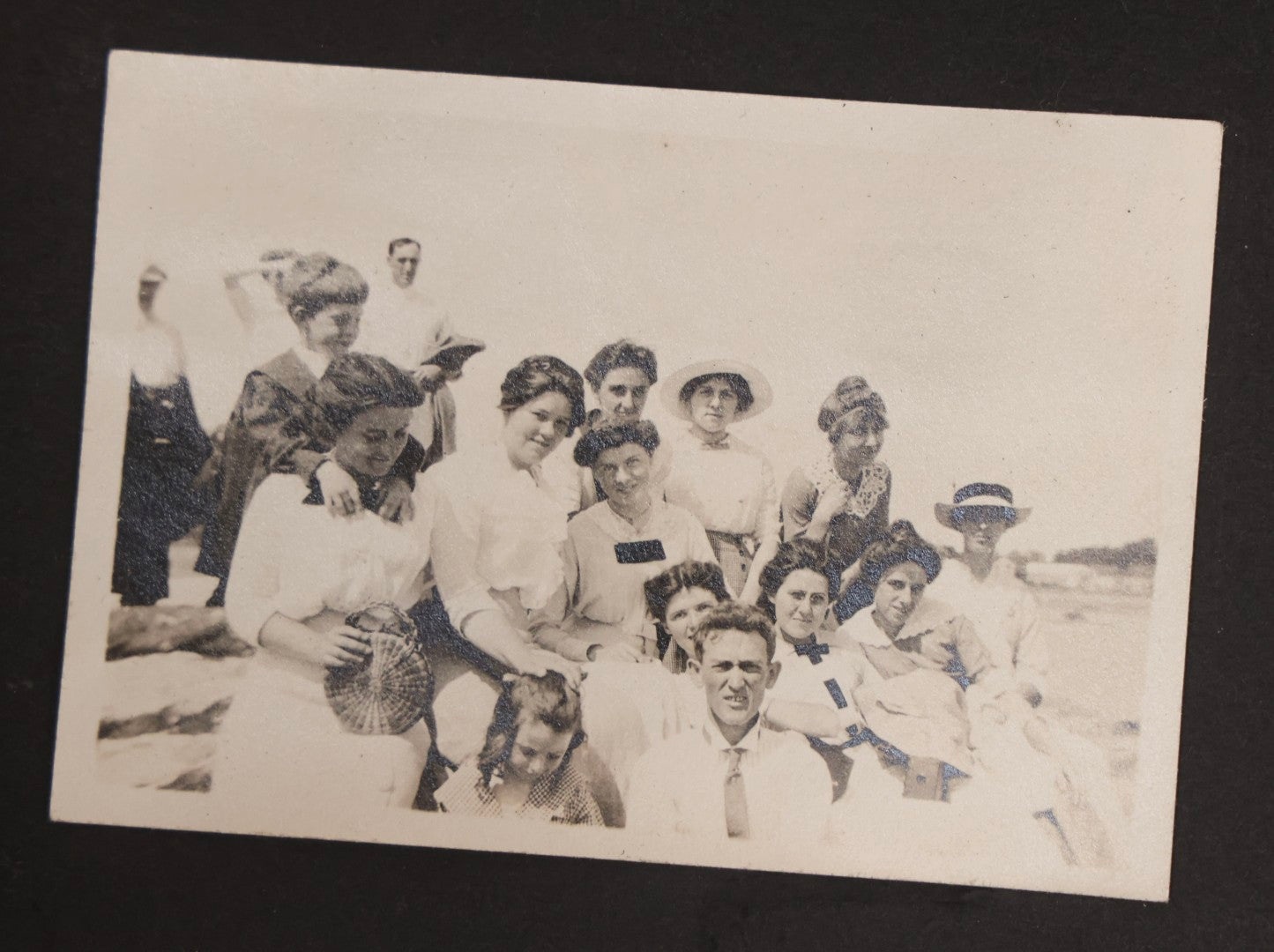 Lot 067 - Early 20th Century Snapshot Photo Album With 150+ Photographs, Connecticut And New England Travel, Horses, Dogs, And Coastal Scenes, Circa 1910–1920