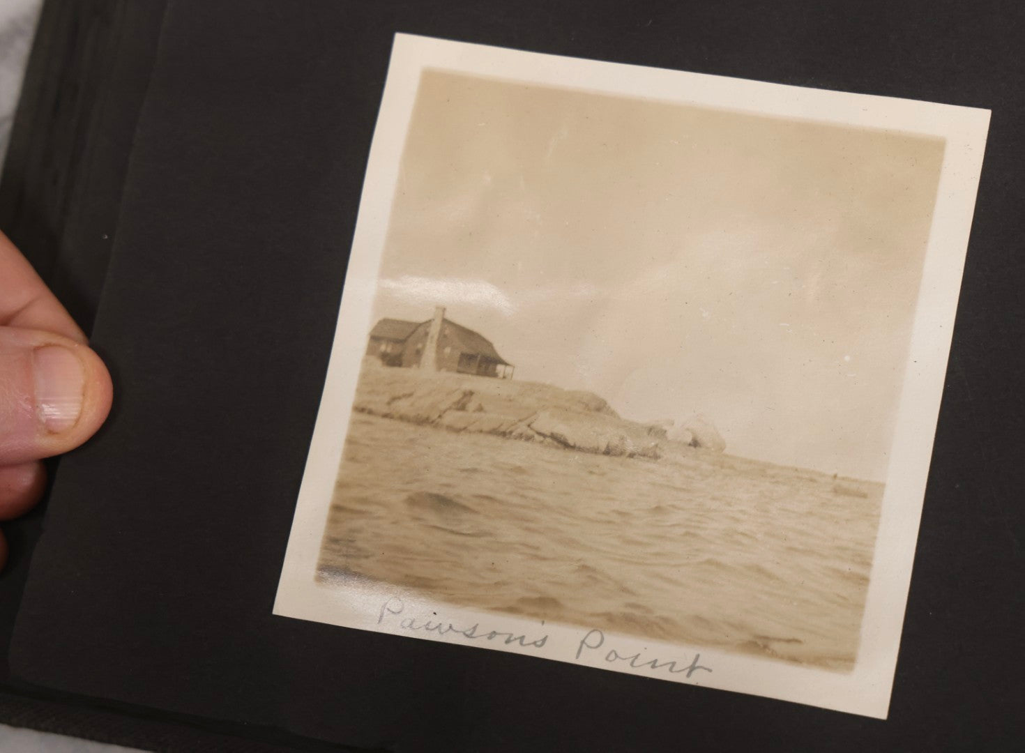 Lot 067 - Early 20th Century Snapshot Photo Album With 150+ Photographs, Connecticut And New England Travel, Horses, Dogs, And Coastal Scenes, Circa 1910–1920