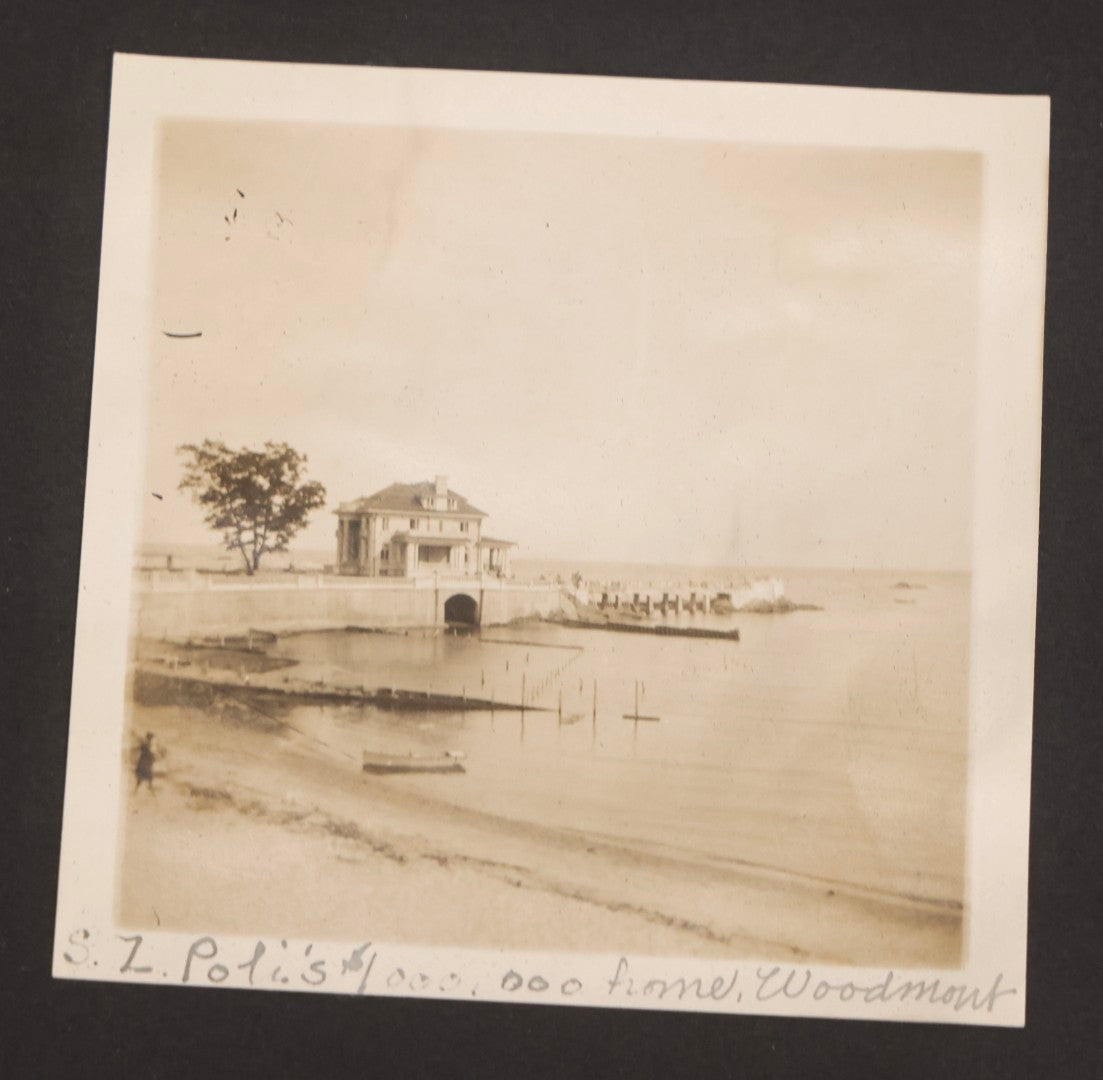 Lot 067 - Early 20th Century Snapshot Photo Album With 150+ Photographs, Connecticut And New England Travel, Horses, Dogs, And Coastal Scenes, Circa 1910–1920