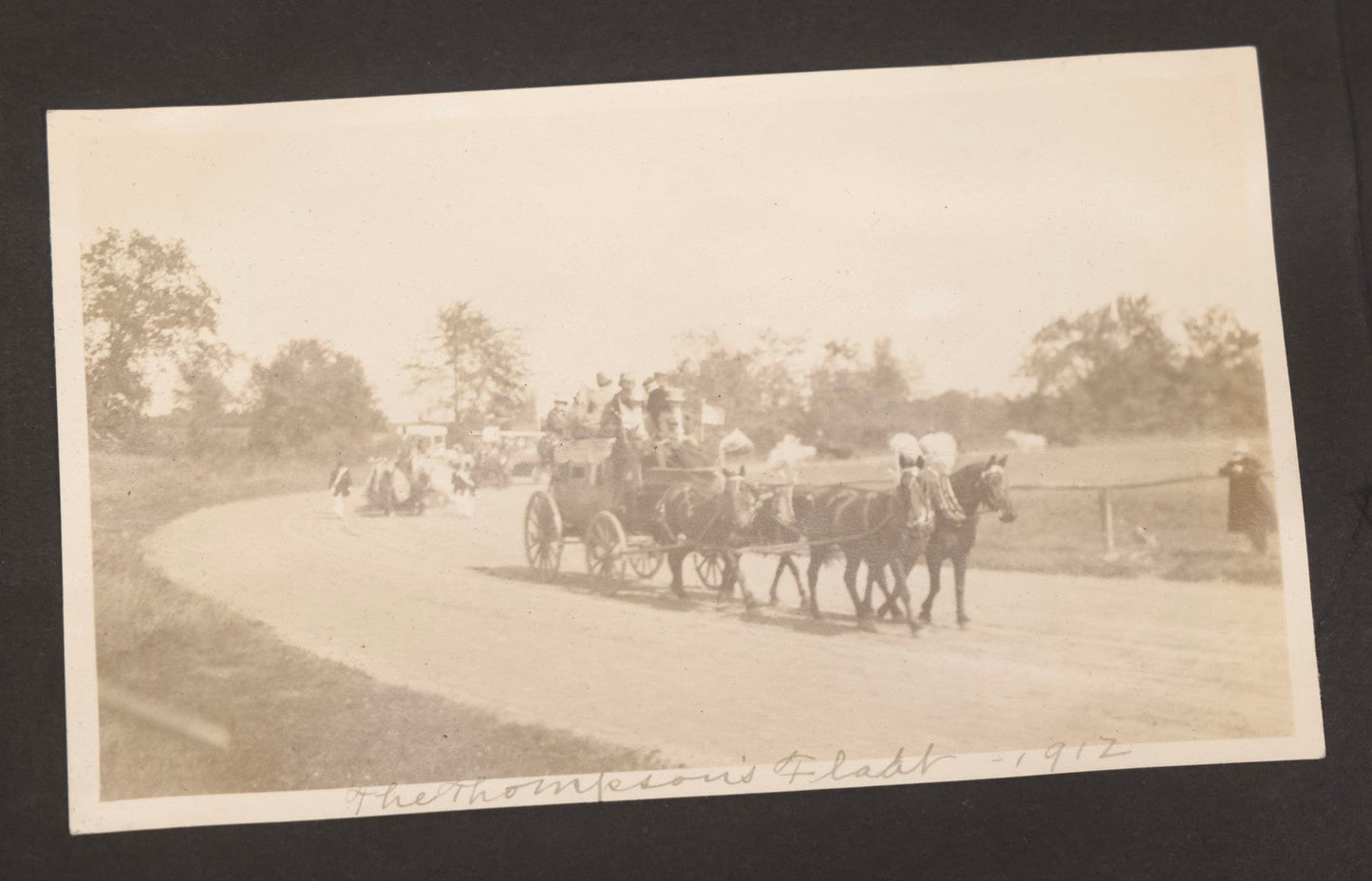 Lot 067 - Early 20th Century Snapshot Photo Album With 150+ Photographs, Connecticut And New England Travel, Horses, Dogs, And Coastal Scenes, Circa 1910–1920