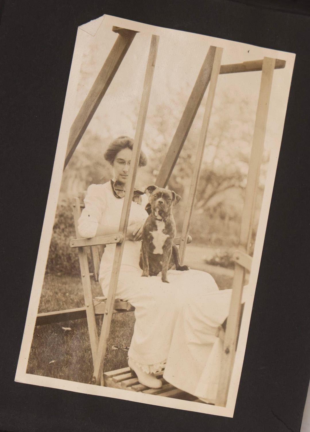 Lot 067 - Early 20th Century Snapshot Photo Album With 150+ Photographs, Connecticut And New England Travel, Horses, Dogs, And Coastal Scenes, Circa 1910–1920