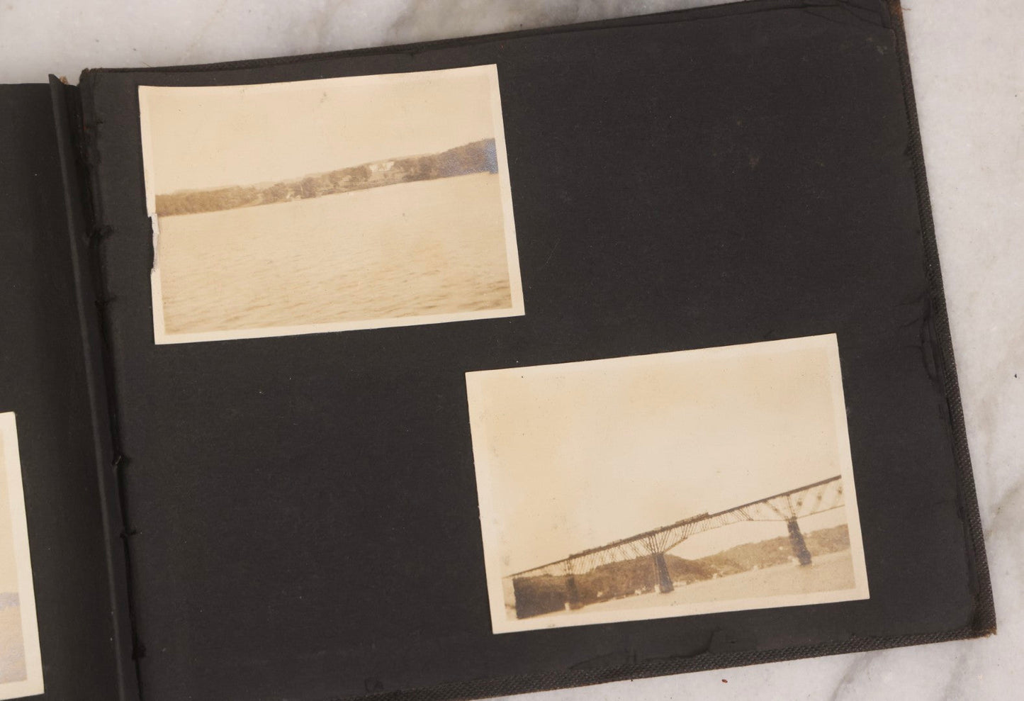 Lot 067 - Early 20th Century Snapshot Photo Album With 150+ Photographs, Connecticut And New England Travel, Horses, Dogs, And Coastal Scenes, Circa 1910–1920