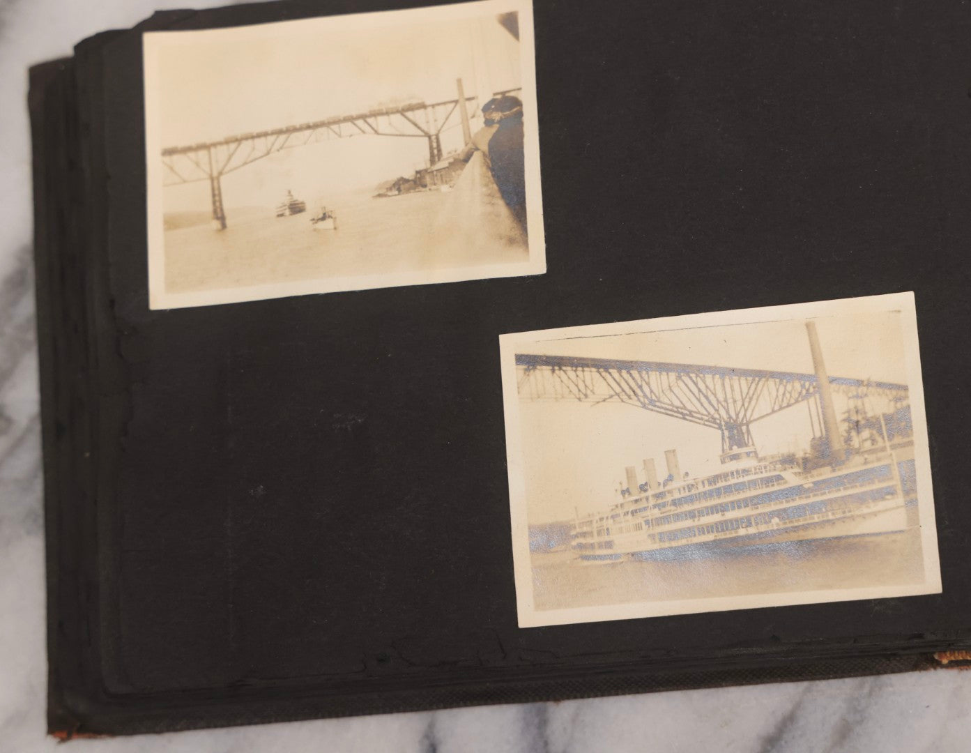 Lot 067 - Early 20th Century Snapshot Photo Album With 150+ Photographs, Connecticut And New England Travel, Horses, Dogs, And Coastal Scenes, Circa 1910–1920