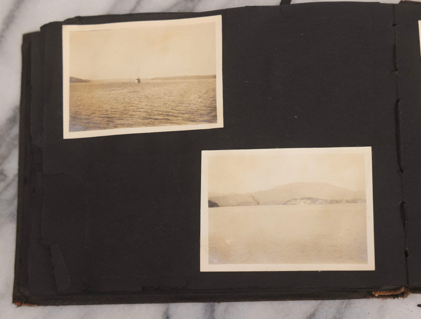 Lot 067 - Early 20th Century Snapshot Photo Album With 150+ Photographs, Connecticut And New England Travel, Horses, Dogs, And Coastal Scenes, Circa 1910–1920