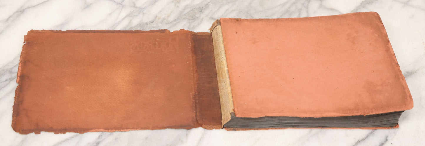 Lot 068 - Antique "Ward's Album For Unmounted Photographs" With 50+ Images Circa 1895-1910 Depicting Camping Trip With Campsite, Tent, Equipment, Lakes, Mountains, Canoes, Bicycle, Camera, And Piglets