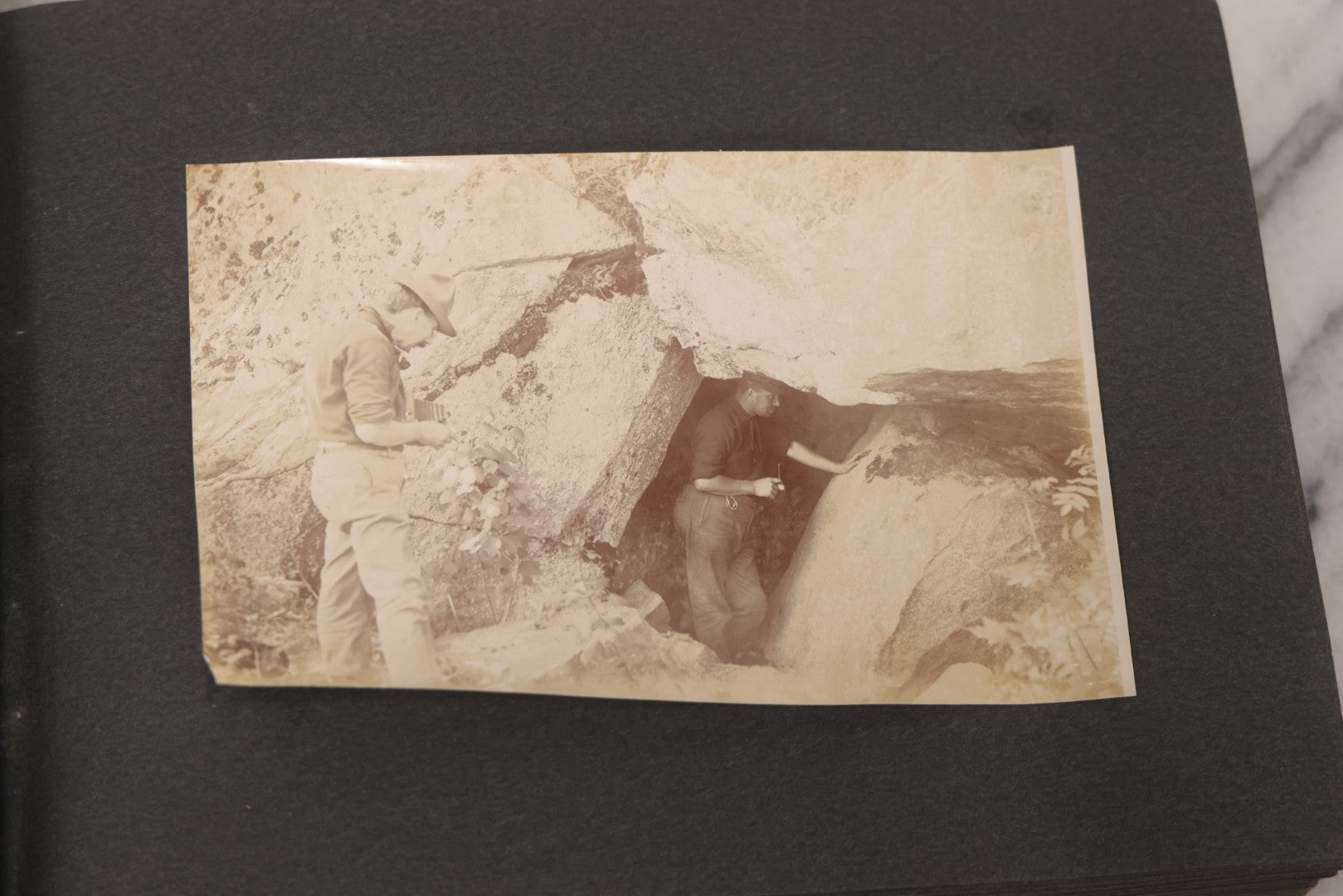 Lot 068 - Antique "Ward's Album For Unmounted Photographs" With 50+ Images Circa 1895-1910 Depicting Camping Trip With Campsite, Tent, Equipment, Lakes, Mountains, Canoes, Bicycle, Camera, And Piglets