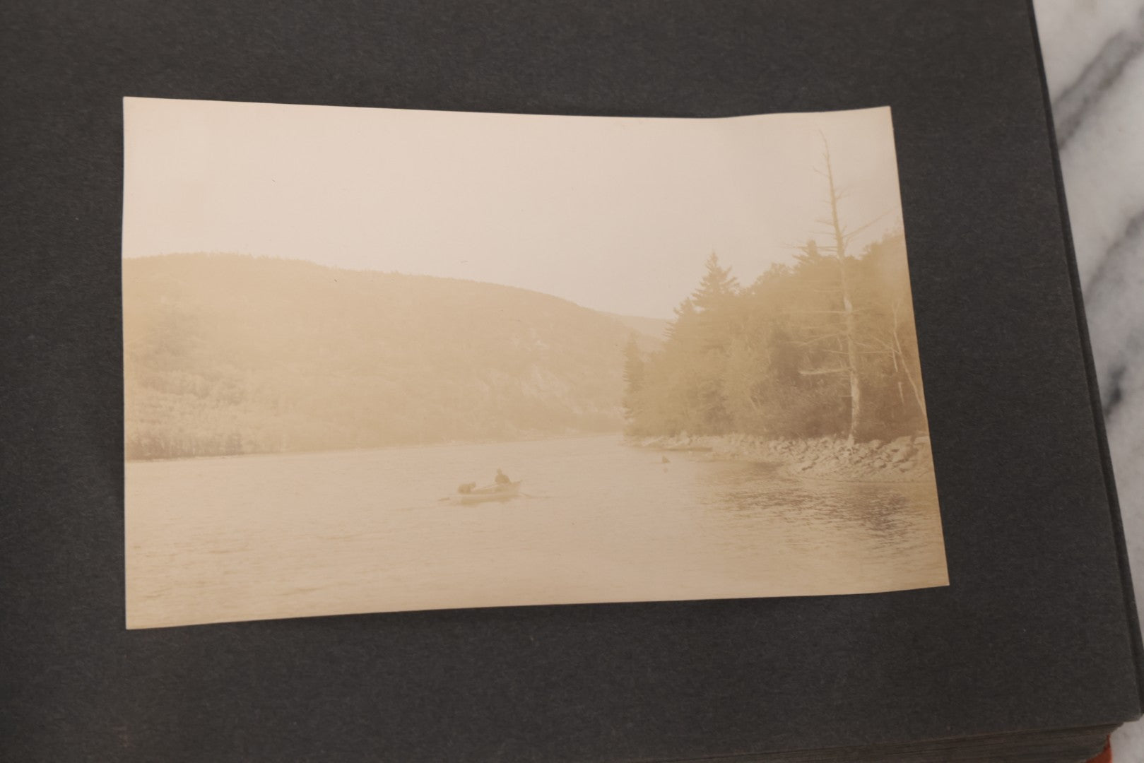 Lot 068 - Antique "Ward's Album For Unmounted Photographs" With 50+ Images Circa 1895-1910 Depicting Camping Trip With Campsite, Tent, Equipment, Lakes, Mountains, Canoes, Bicycle, Camera, And Piglets