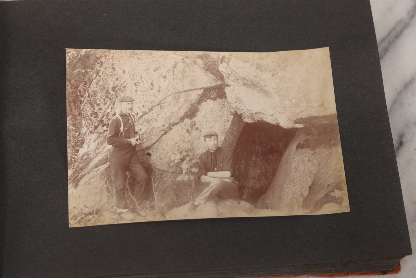 Lot 068 - Antique "Ward's Album For Unmounted Photographs" With 50+ Images Circa 1895-1910 Depicting Camping Trip With Campsite, Tent, Equipment, Lakes, Mountains, Canoes, Bicycle, Camera, And Piglets