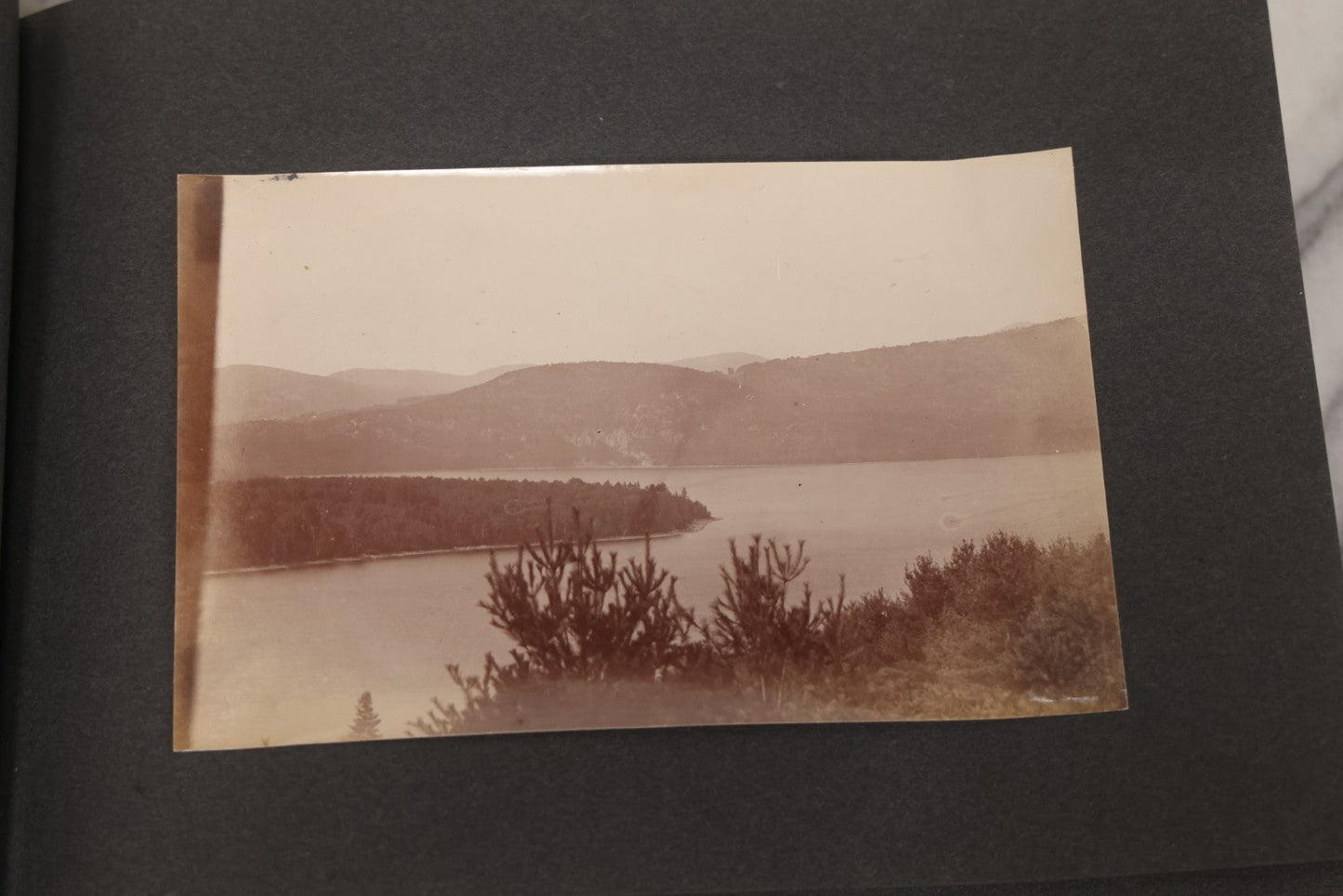 Lot 068 - Antique "Ward's Album For Unmounted Photographs" With 50+ Images Circa 1895-1910 Depicting Camping Trip With Campsite, Tent, Equipment, Lakes, Mountains, Canoes, Bicycle, Camera, And Piglets