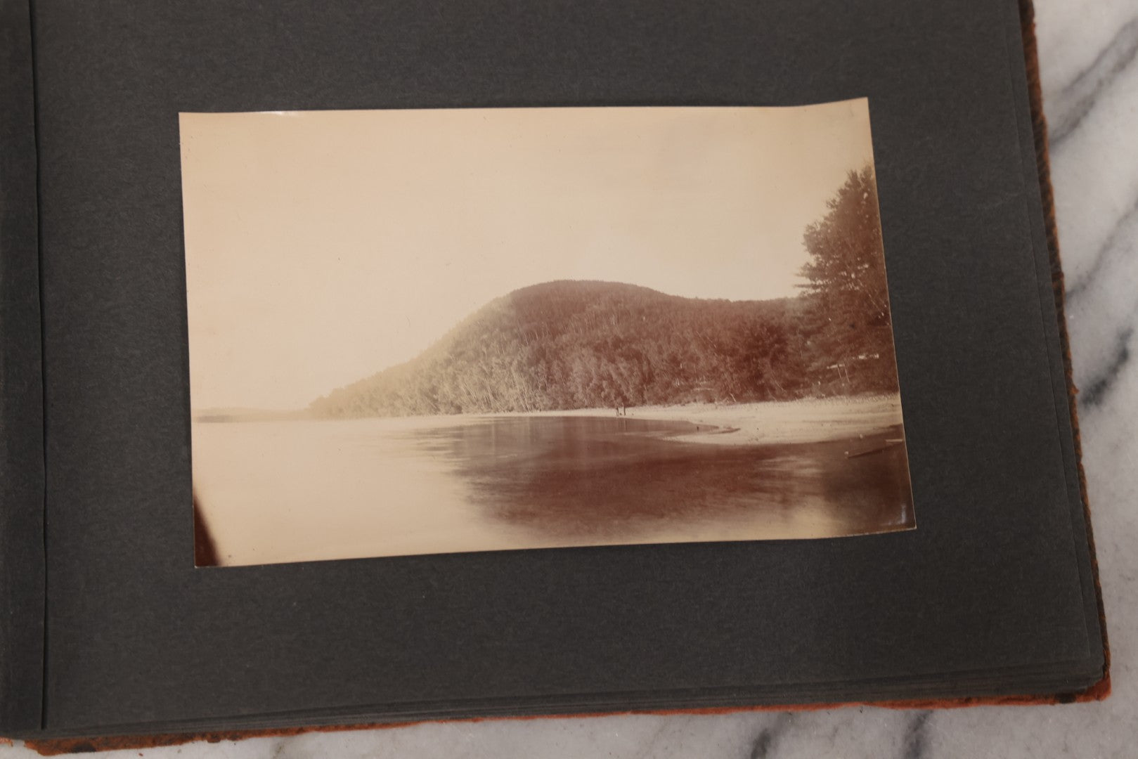 Lot 068 - Antique "Ward's Album For Unmounted Photographs" With 50+ Images Circa 1895-1910 Depicting Camping Trip With Campsite, Tent, Equipment, Lakes, Mountains, Canoes, Bicycle, Camera, And Piglets