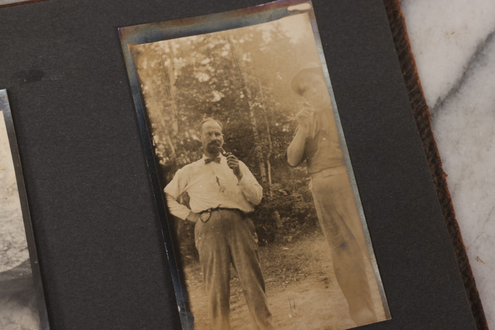 Lot 068 - Antique "Ward's Album For Unmounted Photographs" With 50+ Images Circa 1895-1910 Depicting Camping Trip With Campsite, Tent, Equipment, Lakes, Mountains, Canoes, Bicycle, Camera, And Piglets