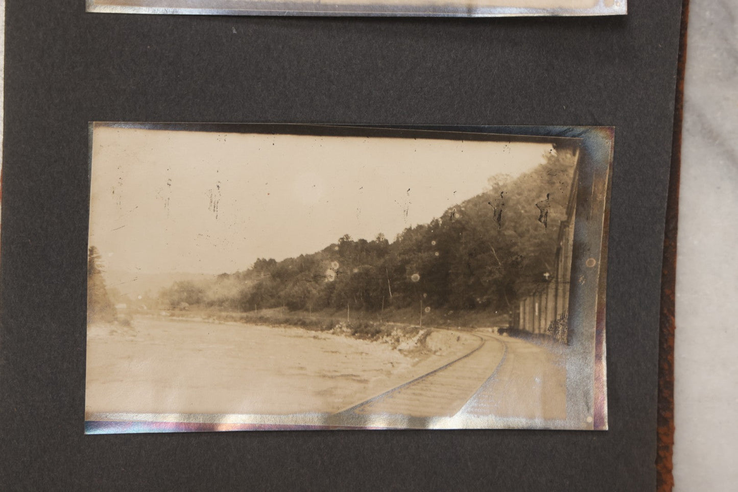 Lot 068 - Antique "Ward's Album For Unmounted Photographs" With 50+ Images Circa 1895-1910 Depicting Camping Trip With Campsite, Tent, Equipment, Lakes, Mountains, Canoes, Bicycle, Camera, And Piglets