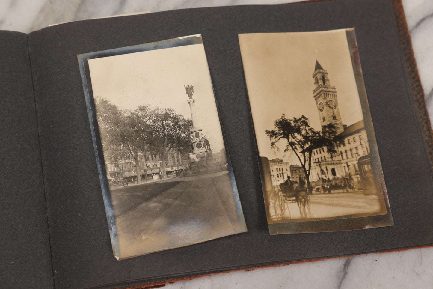 Lot 068 - Antique "Ward's Album For Unmounted Photographs" With 50+ Images Circa 1895-1910 Depicting Camping Trip With Campsite, Tent, Equipment, Lakes, Mountains, Canoes, Bicycle, Camera, And Piglets