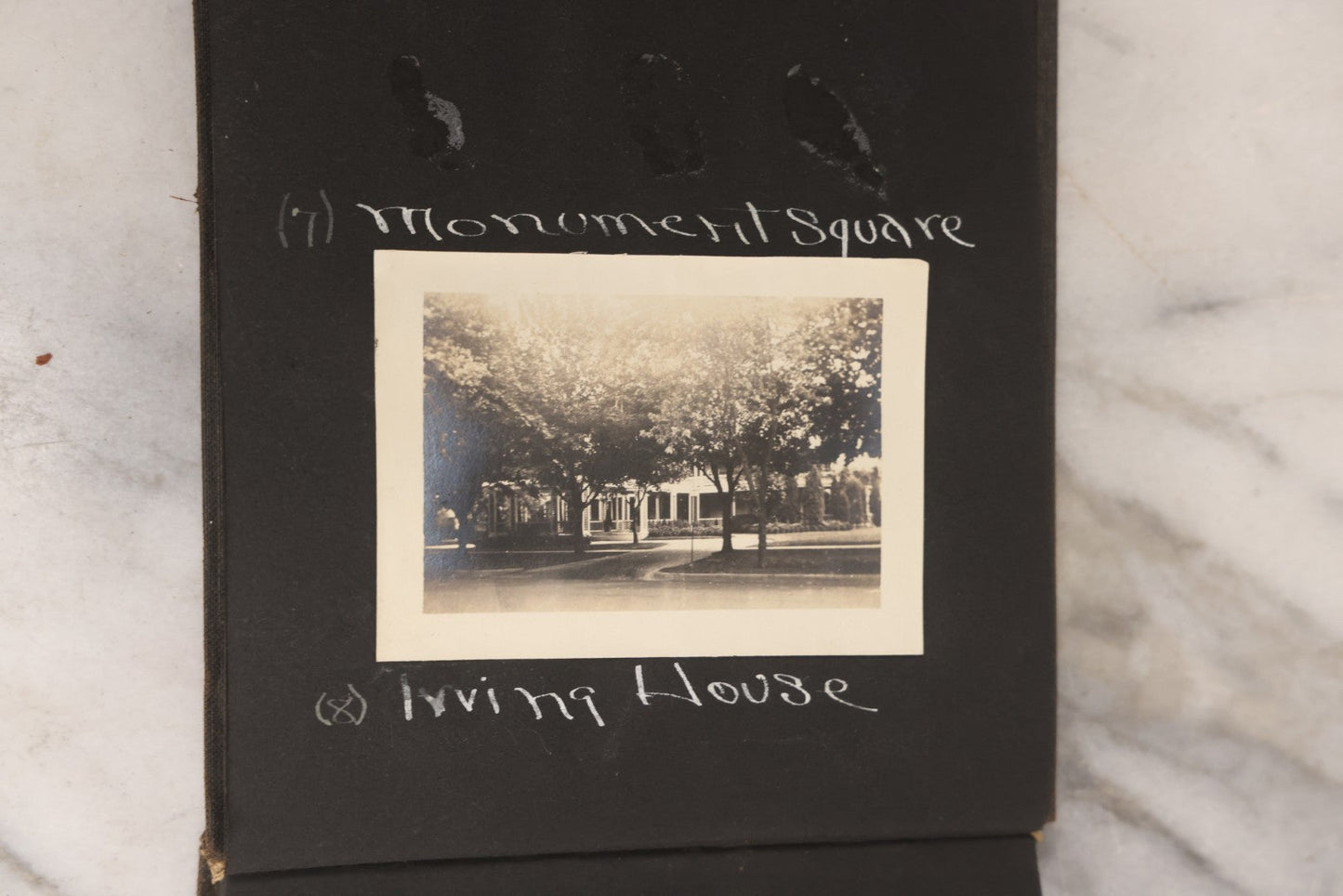 Lot 070 - Antique Snapshot Photograph Album With 25+ Images Taken Summer 1919 With No. 2 Brownie Camera By William W. Hoppkin Jr., Southampton, Long Island, Including Dogs Toto And Tang, "Maidstone", Montauk Light House