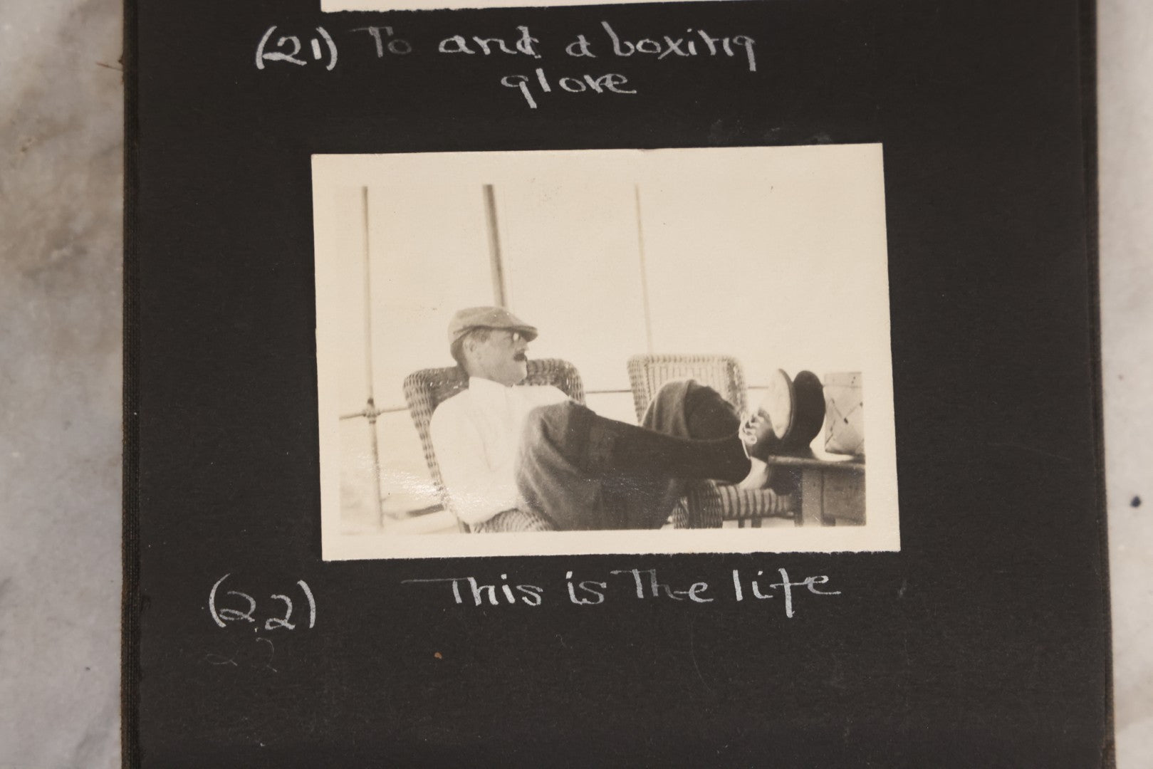 Lot 070 - Antique Snapshot Photograph Album With 25+ Images Taken Summer 1919 With No. 2 Brownie Camera By William W. Hoppkin Jr., Southampton, Long Island, Including Dogs Toto And Tang, "Maidstone", Montauk Light House