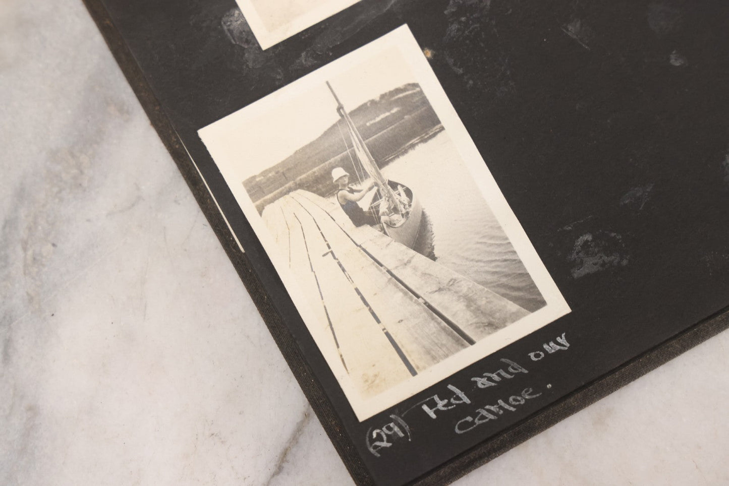 Lot 070 - Antique Snapshot Photograph Album With 25+ Images Taken Summer 1919 With No. 2 Brownie Camera By William W. Hoppkin Jr., Southampton, Long Island, Including Dogs Toto And Tang, "Maidstone", Montauk Light House