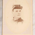 Lot 077 - Antique Civil War–Era Cabinet Card Photograph Of Young Union Soldier, Bust Portrait In Forage Cap, Circa 1860s