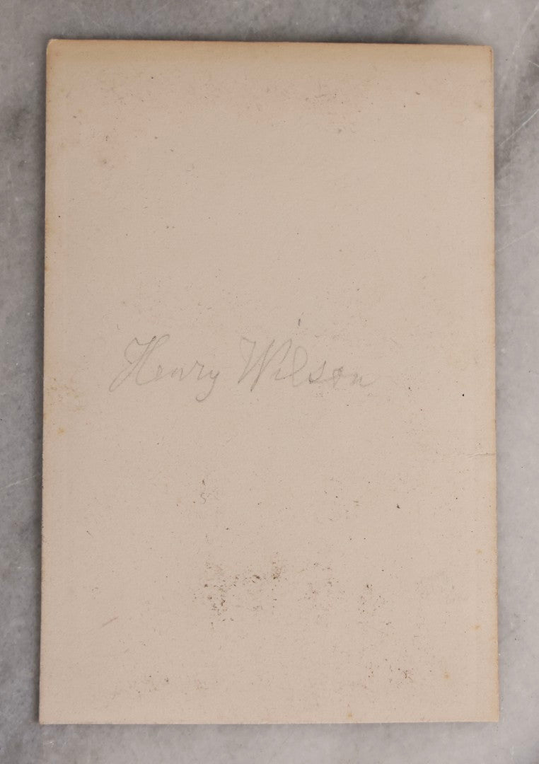 Lot 078 - Pair Of Antique Illustrated Civil War–Era Carte De Visite CDV Filler Cards Depicting Union Generals Henry Wilson And Quincy Adams Gillmore