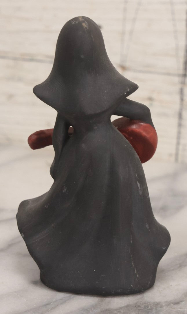 Lot 100 - Trio Of Vintage Porcelain And Ceramic Nun Items Including Music Box, M.J. Hummel Goebel Nun Bust (West Germany, 1978), And Banjo-Playing Nun Figurine