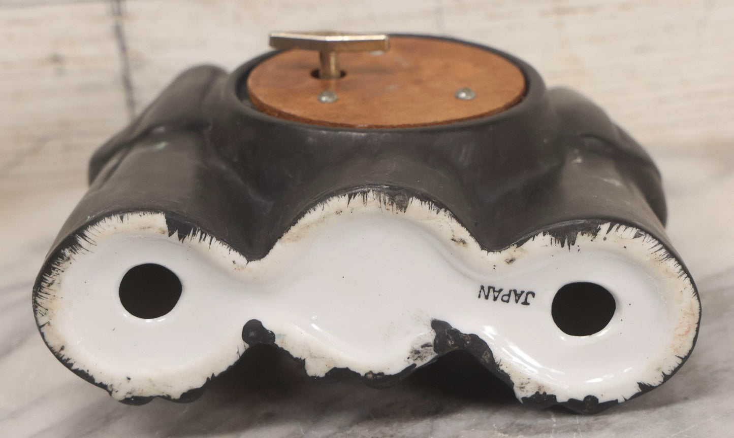 Lot 100 - Trio Of Vintage Porcelain And Ceramic Nun Items Including Music Box, M.J. Hummel Goebel Nun Bust (West Germany, 1978), And Banjo-Playing Nun Figurine