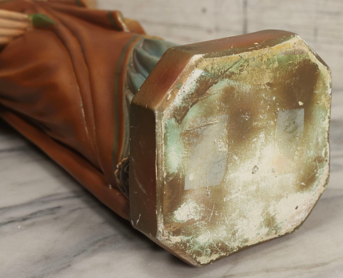 Lot 102 - Vintage Chalkware Saint Joseph With The Child Jesus Figural Religious Sculpture