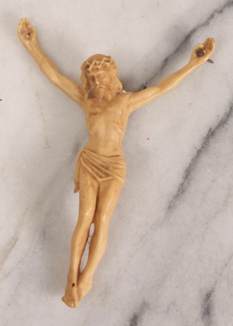 Lot 114 - Grouping Of Nine Vintage And Modern Religious Figurines And Devotional Objects